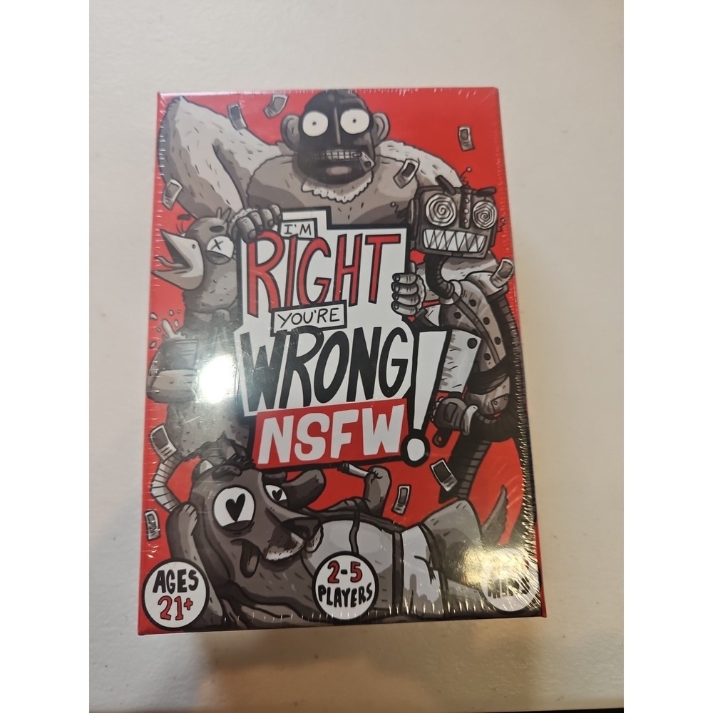 I'm Right You're Wrong‎ NSFW Card Game Adult Party 2-5 Players Ages 21+ New